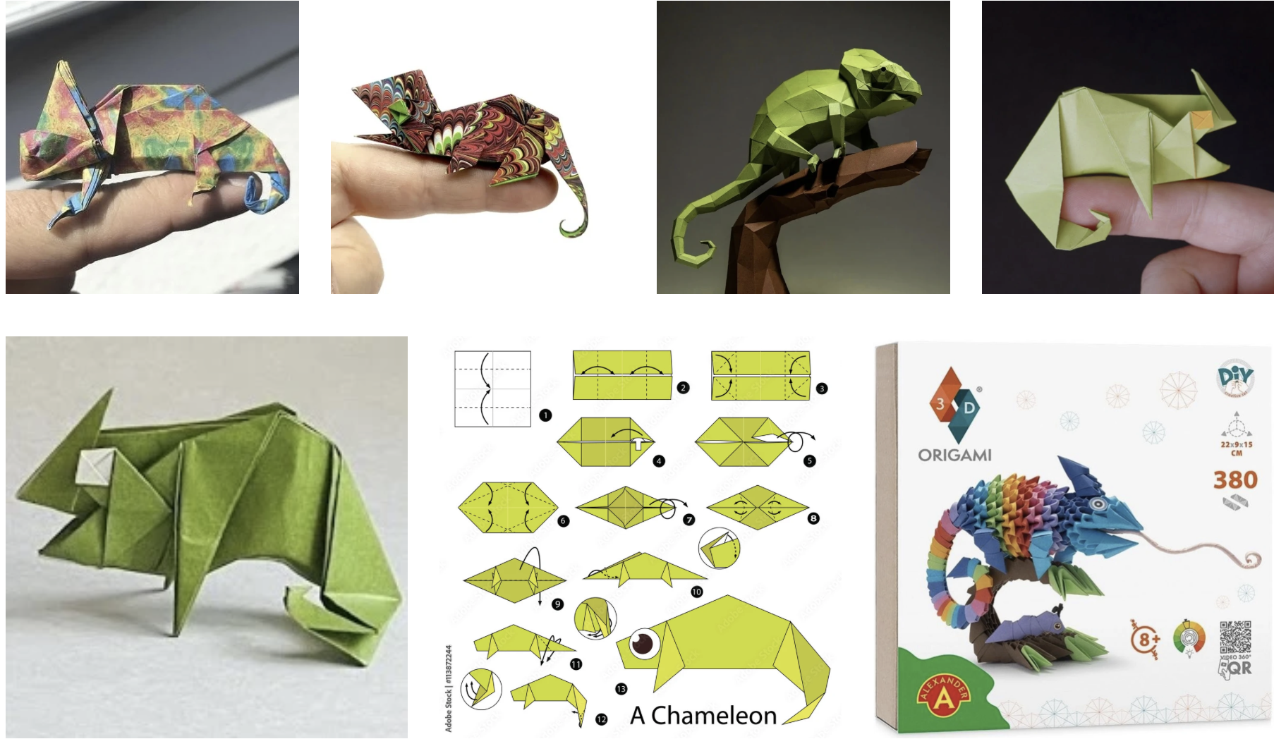 Chameleon Origami
